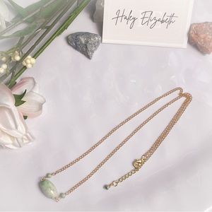 Spotted Green Jasper Necklace